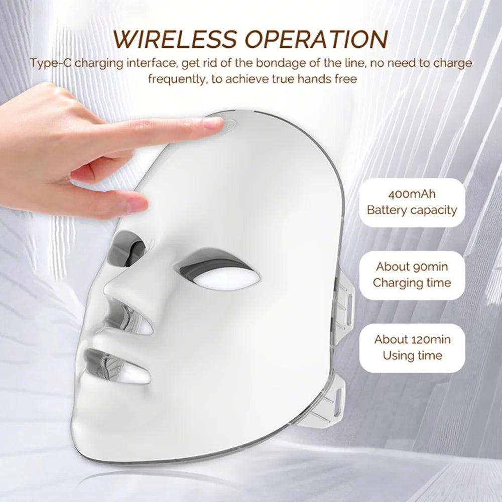 Vura Essence: Professional 7 Color LED Face Mask (Luxury Edition)